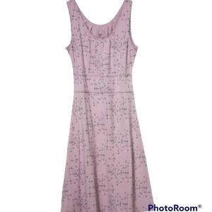 Soft Organic Cotton Midi Tank Dress Size M Pink Lilac Lyra Dress